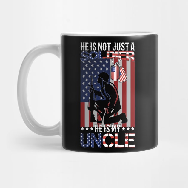 He's not just a soldier, He's my uncle proud military nephew gift by BadDesignCo